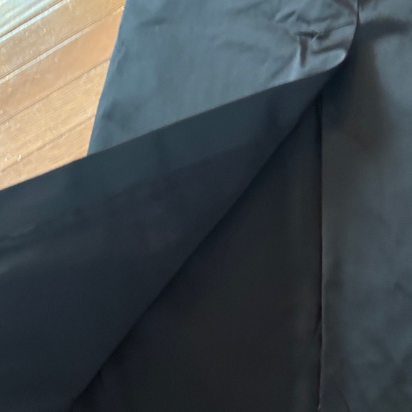 Talbots Classic Satin Long Black Pencil Skirt - Picture 6 of 8